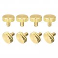 Knurled Thumb Screws M3x5mm Flat Brass Bolts Grip Knobs Fasteners For Home Electronic Machine 8pcs 