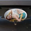 Greatest Talent Watching 5 Years Tv In 1 Week Funny Humor Oval Tow Trailer Hitch Cover Plug Insert
