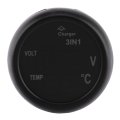 Led Digital Display Voltmeter Thermometer 3in1 Usb Car Charger For Cars Suvs Trucks With Fast Charging Real Time Battery