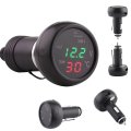 Led Digital Display Voltmeter Thermometer 3in1 Usb Car Charger For Cars Suvs Trucks With Fast Charging Real Time Battery