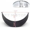 Httmt Skull Chrome 7 Headlight Visor Heavy Duty Thick Compatible With H-d Xl Xlh Fxr Fx
