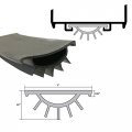 Pemko Pk9bl Replacement Black Vinyl Weatherseal For Door Bottom Shoes 48