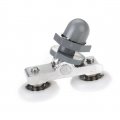 Jojofuny 3pcs Sliding Door Push And Pull Shower Roller Arc Swing Replacments Scroll Wheel Accessories Door
