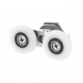 Jojofuny 3pcs Sliding Door Push And Pull Shower Roller Arc Swing Replacments Scroll Wheel Accessories Door