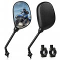 Atv Rear View Mirrors 360 Degrees Ball-type With 8mm 10mm Threaded Bolt 7 8inch Motorcycle Handle Mount Clamp For Honda Yamaha 