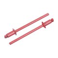 50pcs 1 8 X1 4 Aluminum Dome-head Blind Rivets Open-end Type For Diy Sheet Metal Automotive Repairs Furniture Boat And Duct 