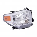 Loyalheartdy For 2014 2015 2016 2017toyota Tundra Halogen Headlights Assembly Right Passenger Side Oe Replacement Clear Lens 