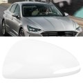 Car Rearview Mirror Cap Door Covers Scratch Weatherproof White Rear View Shell Housing For Sonata 2020 To 2023 Left