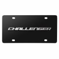 Ipick Image Made For Dodge Challenger 3d Namplate Black Stainless Steel License Plate