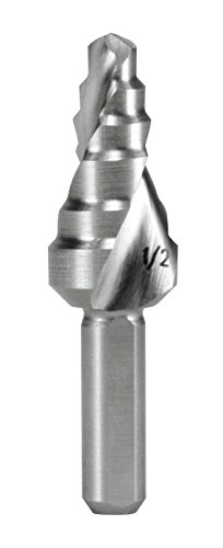 1707 Step Drill Bit Hss Size 7 Spiral Flute Split Point 3 8 In To 1 2 Cutting Diameter 1 4 Shank Uncoated M2 Steel