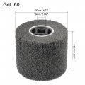 Uxcell 120mmx100mm Non-woven Polishing Burnishing Wheel Nylon Wire Drawing Abrasive Flap 60 Grit For Stainless Steel Copper
