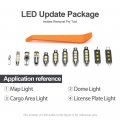 6pcs White Interior Led Lights Kit For Subaru Xv Crosstrek 2013 2014 2015 2016 2017 2018 2019 2020 2021 2022 Map Dome Super