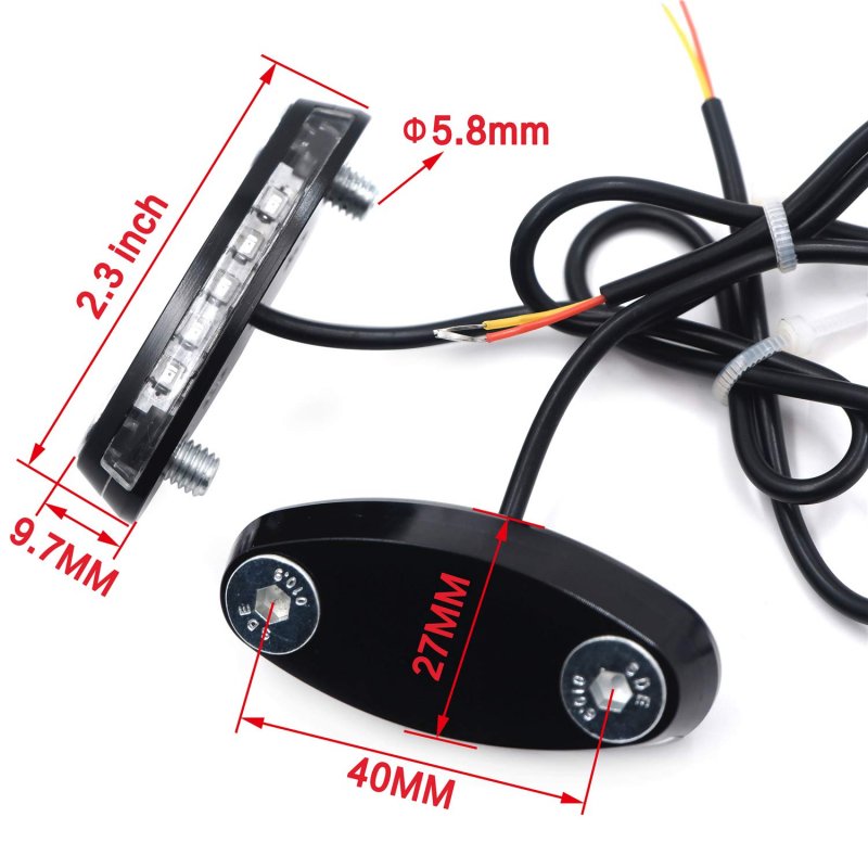 Chrome Mirror Block Off Base Plate With Led Signal For Cbr 600 F4 F4i Rr 900 929 954 And 1000rr Fireblade Billet Aluminum