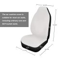 Geprint Cartoon Colorful Dragonfly Print Full Set Of 6 Pcs Front Bucket Seat Cover With 15 Inch Steering Wheel Safety Belt