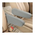 Auceli 2 Pcs Car Front Seat Armrest Covers Cloth Fabric Protectors Direct Replacement Center Console Lid Cover Universal 