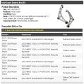 Front Lower Control Arm Kit With Ball Joints Set Of 2 For 2019 2020 Nissan Altima W0119-x558317