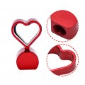 Idain 4pcs Aluminum Heart Shape Wheel Tyre Stem Covers Universal Fit Cars Suvs Bike And Bicycle Trucks Motorcycles Red 