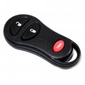 Hqrp Remote Key Fob Shell Case Keyless Entry W 3 Buttons Compatible With Jeep Cherokee 1999 2000 2001 Grand 2002 2003 2004