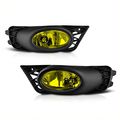Jdm Yellow Oe-style Front Fog Light Driving Lamp Assembly For 2009-2011 Honda Civic Sedan Bezel Universal Wiring Included 