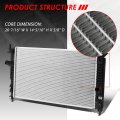 Auto Dynasty Dpi 13100 Factory Style 1-row Cooling Radiator Compatible With Mazda 3 2 0l 3l 5l At Mt 2010-2014 Aluminum Core