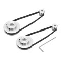 2 Set Gt-2 Synchronous Wheel 20 48 Teeth 6 35mm Bore Aluminum Alloy Timing Pulley With 2pcs Length 200mm Width 6mm Belt For 3d 