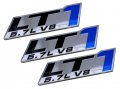 Erpart Lt1 5 7l V8 Blue Engine Emblem Badge Highly Polished Aluminum Chrome Compatible With Chevy Corvette C4 Buick Camaro