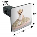 Chihuahua Cushion King Puppy Dog Tow Trailer Hitch Cover Plug Insert