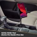 Scosche Suhcupm-xces0 Select Phone Mount For Car With Adjustable Gooseneck Spring Loaded Cup Holder Base Universal Black
