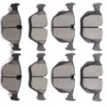 Aintier 8pcs Ceramic Brake Pads Sets Fit For 2001-2006 Bmw 330ci 2001-2005 330i 330xi 2005-2006 M3 2004-2010 X3 2006-2008 Z4