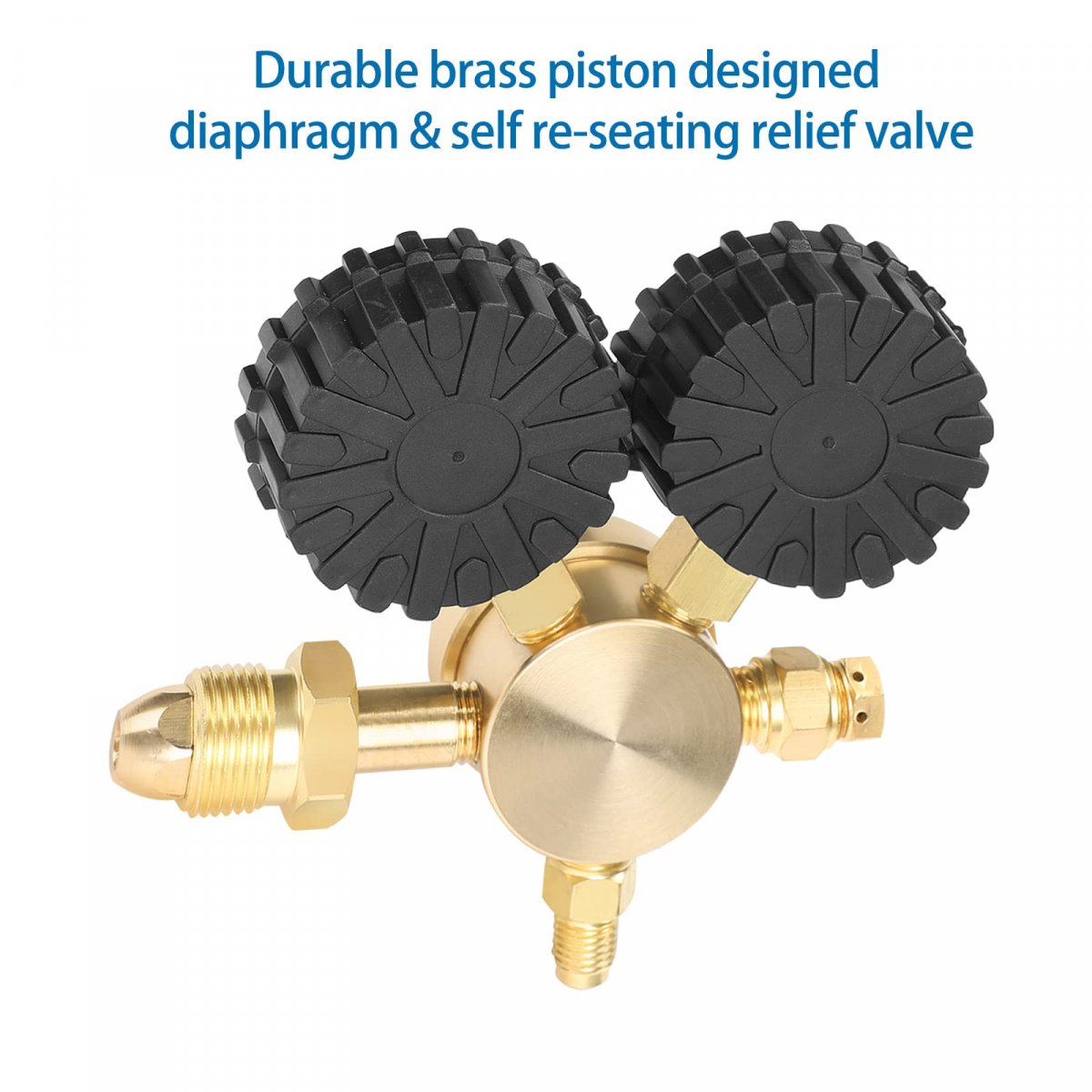 Nitrogen Regulator With 0-800 Psi Delivery Pressure Equipment Brass Inlet Outlet Connection Gauges
