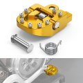 Nicecnc Gold Folding Brake Footrest Extension Plate Foot Pegs Pedal For Suzuki Drz400e 2000-2007 Drz400s 2000-2024 Drz400sm 