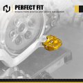 Nicecnc Gold Folding Brake Footrest Extension Plate Foot Pegs Pedal For Suzuki Drz400e 2000-2007 Drz400s 2000-2024 Drz400sm