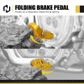 Nicecnc Gold Folding Brake Footrest Extension Plate Foot Pegs Pedal For Suzuki Drz400e 2000-2007 Drz400s 2000-2024 Drz400sm