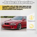 Kuafu Bumper Mesh Grille Grill Compatible With 2000-2003 Bmw E39 M5 4door Sedan Will Also All Aftermarket Style Mtech Front