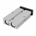 Uxcell Tn16x30 Dual-piston Rod Double Action Magnetic Pneumatic Air Pressure Cylinder