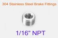 Autobahn88 Stainless Steel Hose End Fitting 1 16 Npt Socket Port Plug
