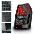 Amerilite Smoke Led Replacement Brake Taillights Set For 05-08 Dodge Magnum Passenger And Driver Side