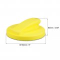 Uxcell Hook And Loop Hand Sanding Block 6 Inch Round Detail Disc Pu Foam Backing Plate Manual Sander For Detailing Polishing