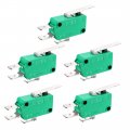 Uxcell 5pcs Kw3-oz 16a 125 250vac Spdt No Nc Hinge Lever Type Micro Limit Switches