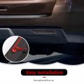 Rt-tcz Smoked Black Rear Fog Light Lamp Trim Cover Decoration Exterior Accessories Compatible With Chevy Suburban Suv 2020-2023