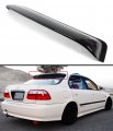 Jdm Glossy Black Rear Roof Window Visor Compatible With 1992-95 Honda Civic 4 Door Sedan Eg Eh
