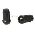 20pc Black Spline Drive Lug Nuts 12 25 Thread Size 4 Length Closed End Cone Acorn Taper Seat Includes 1 Socket Key Tool For