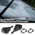 X Autohaux 8pcs Front Windshield Wiper Washer Nozzle Spray Jet Kit 4805742ac For Chrysler 300 Pt Cruiser 2006-2010 Town And