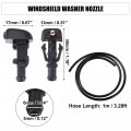Uxcell 1 Set Windshield Washer Water Nozzle Spray No 289317s000 For Nissan Armada Platinum Sl Sv 2011-2015