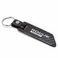 Ipick Image For Nissan Rogue Sport Real Carbon Fiber Blade Style With Black Leather Strap Key Chain