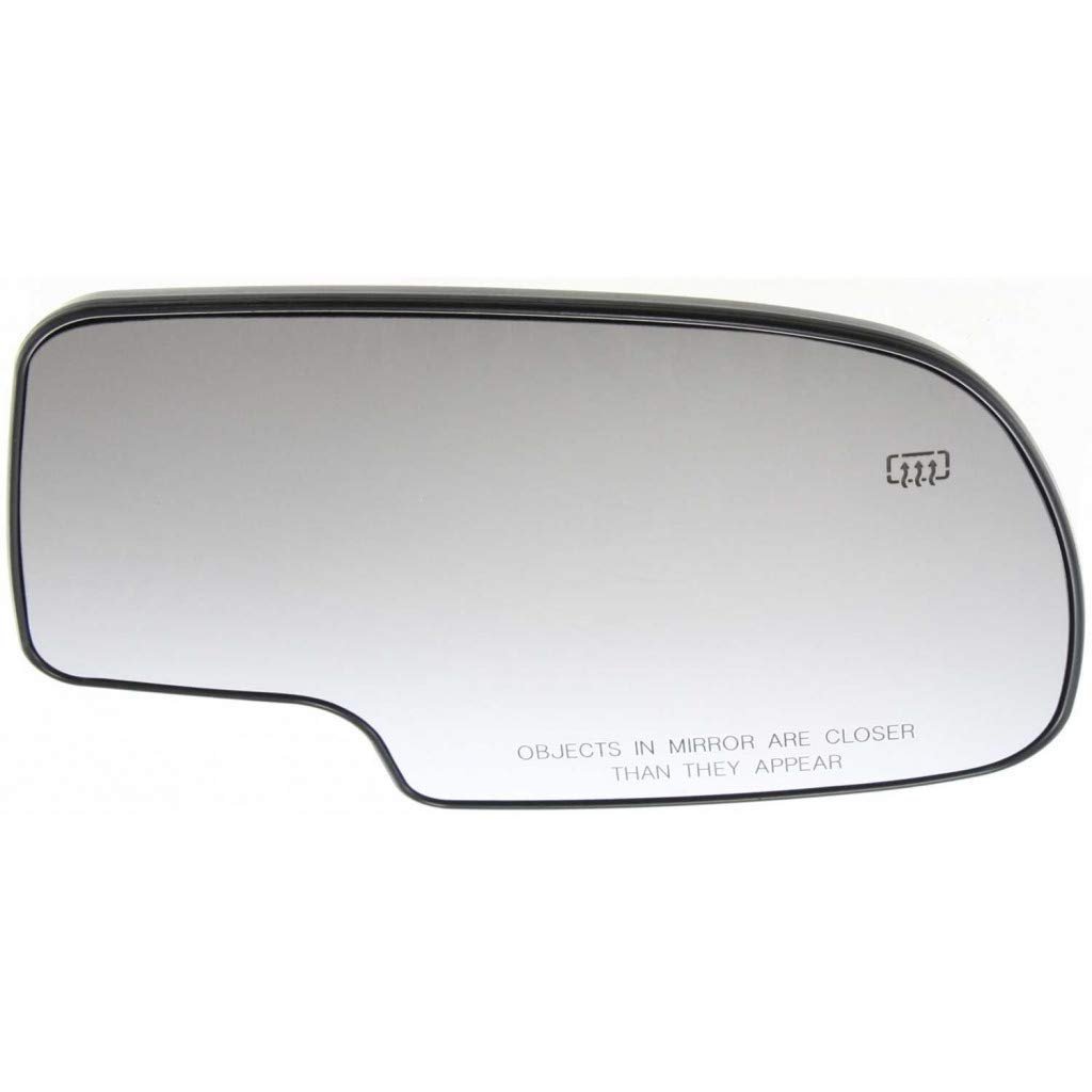 Passenger Side Mirror Glass For Cadillac Escalade Ext 2002 2003 2004 2005 2006 Heated Convex With Backing Plate Replaces