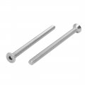 Uxcella M4x60mm 316 Stainless Steel Flat Head Hex Socket Cap Screw Bolt Fastener 5pcs