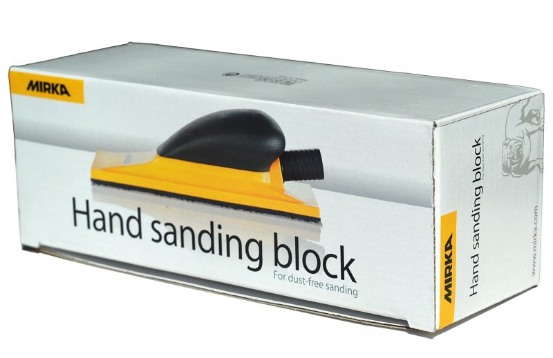 Mirka Hand Sanding Block 2 75 X8 Grip 22h Yellow 1 Pkg