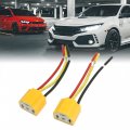 Uxcell Car Auto Headlight Connector H4 Lamp Bulb Socket 2 Pcs