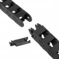Uxcell Drag Chain Cable Carrier Open Type With End Connectors R28 15x15mm 1 Meter Plastic For Electrical Cnc Router Machines